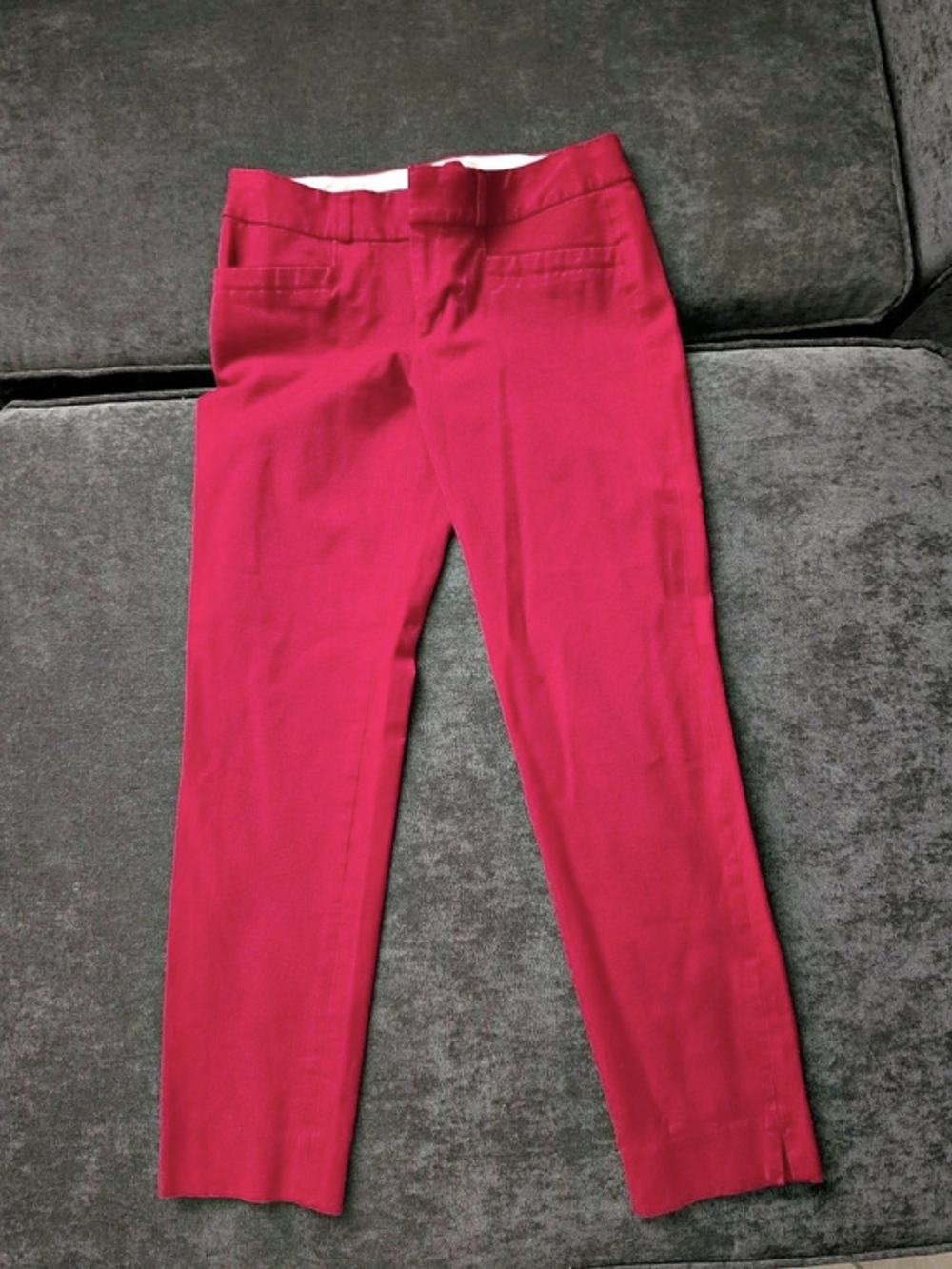 Banana Republic Martin Fit Ankle Pants in Red